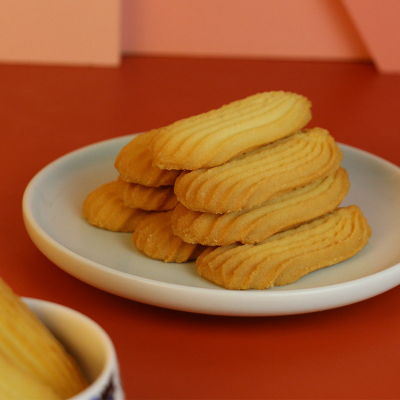 上海特产南区老大房咸淇淋拉花曲奇500g饼干手工下午茶西式糕点心