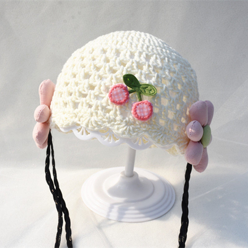 牛奶棉线套头帽子短檐假发帽子