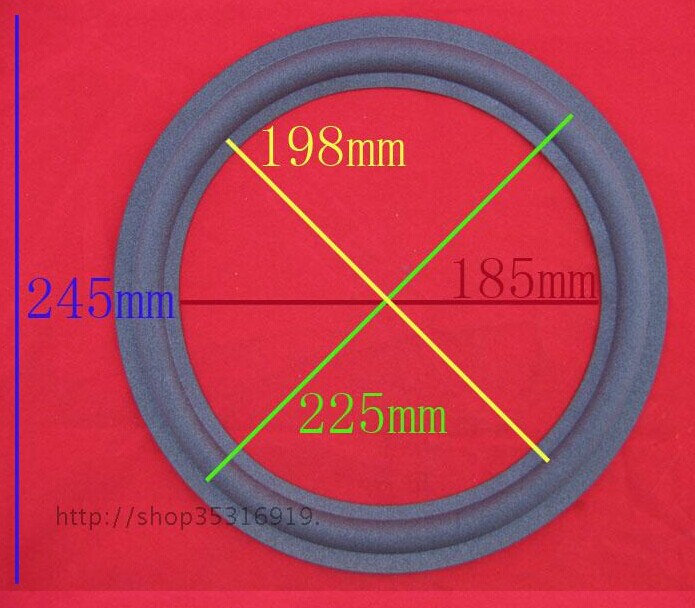 10寸低音喇叭BMB泡沫边喇叭边扬声器维修配件喇叭边折环喇叭单元