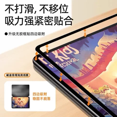 /平板类纸膜书写框贴膜适用华为12.6可拆卸matepadpro12.211寸