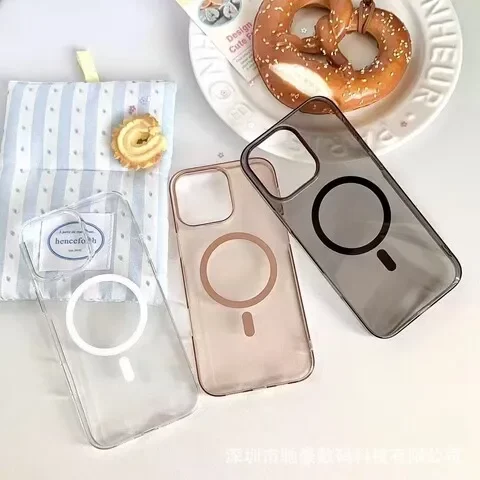 手机壳防摔苹果iPhone17promax全包PC16硬套磁吸沙漠金15适用透明