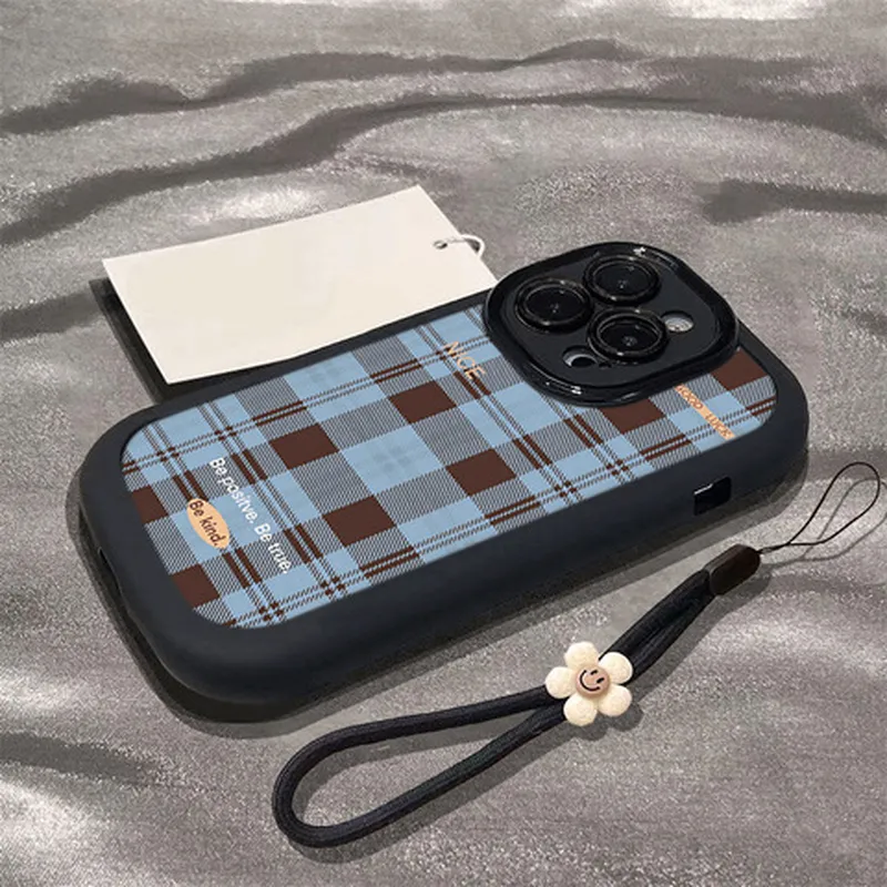 适用软英伦风70/20050/手机壳6090prox2硅胶创意女款格子荣耀8030