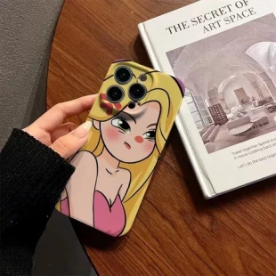 /卡通保护套i13Pro1416e11女孩/适用于甜酷8p17菲林苹果公主//