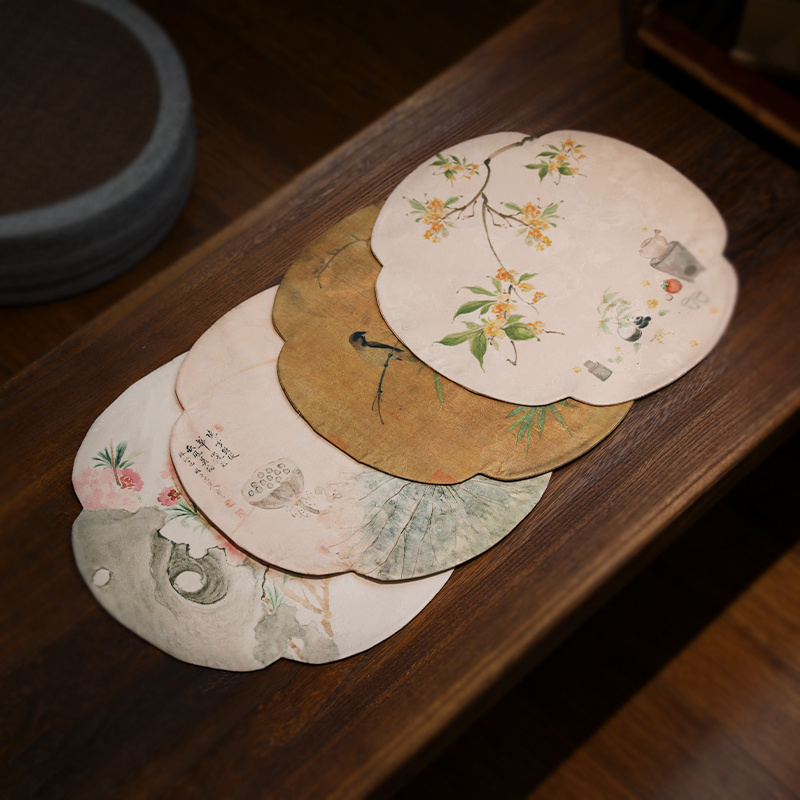 山山竹木海棠主人席干泡茶垫