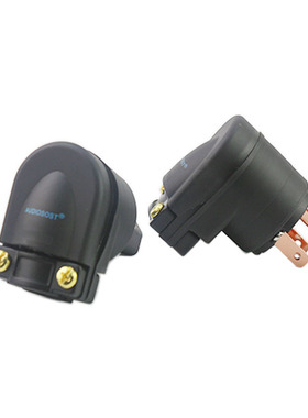 AUDIOSOST音箱L型紫铜电源插头直角7字型90°弯国标美标电源头尾