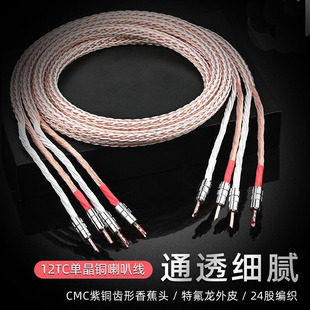 主音响线 HIFI线音箱线功放连接线 发烧级HIFI喇叭线 12TC单晶铜
