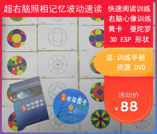 七田曼陀罗卡片训练图 波动速读黄卡 逍遥超右脑照相记忆训练教程
