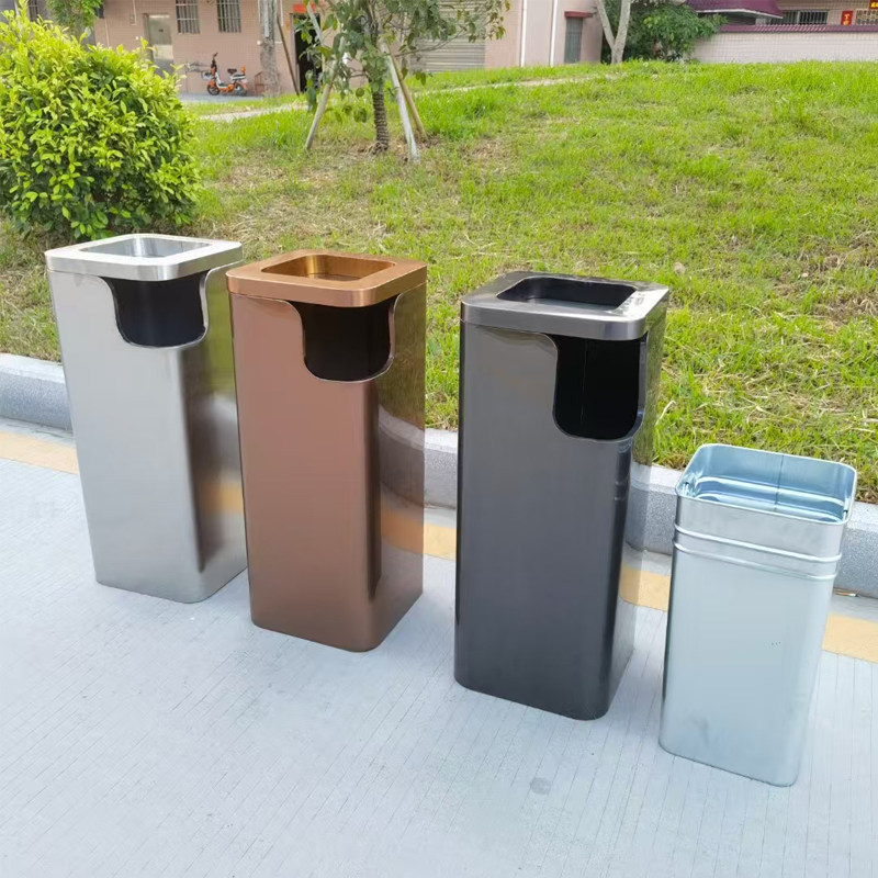 户外不锈钢果皮箱大号垃圾桶