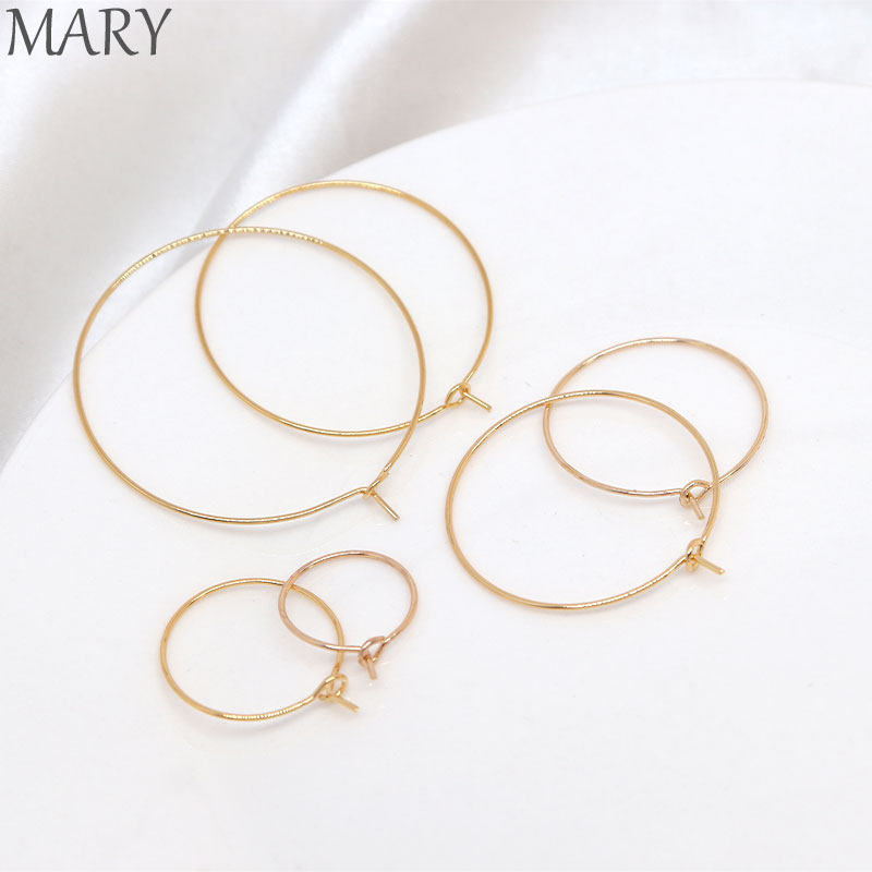 18K包金保色圆形耳圈手工diy耳饰配件可串珠绕线耳环首饰耳钩材料,饰品/流行首饰/时尚饰品新,其他DIY饰品配件,淘宝优惠券,粉丝福利购,淘宝优惠卷