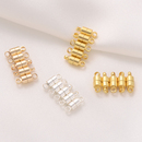 小号14K包金磁铁扣手工diy手链收尾扣银白色哑金项链连接磁吸扣