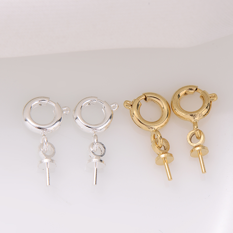 14k包金色带羊眼弹簧扣手工diy