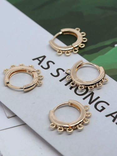 Медные клипсы ручной работы, серьги, аксессуар, аксессуары, 18 карат, DIY