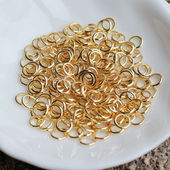 5MM 14K包金闭口圈 保色手工DIY饰品配件材料4 连接圈