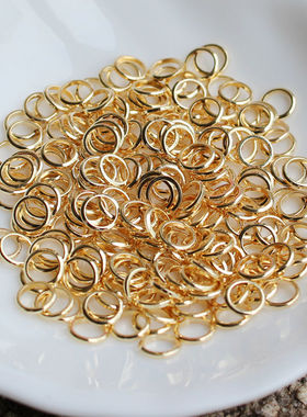 14K包金闭口圈 保色手工DIY饰品配件材料4-5MM 连接圈