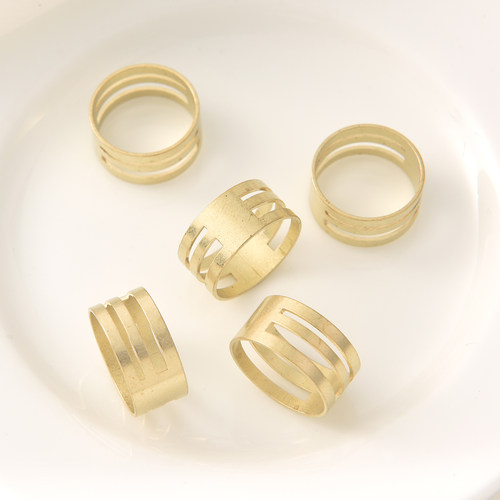 黄铜开口圈开合辅助戒指