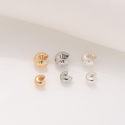 14K包金保色光面月牙扣