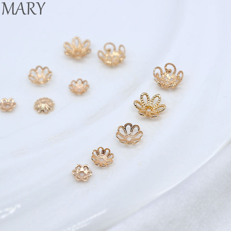 14K包金镂空花托 保色花帽 DIY手链饰品手工配件 隔片珠托散珠|ruв категории Украшения,ювелирные изделия, Diy аксессуары, Другие diy украшения, аксессуары - от Buy2taobao.com для оказания профессиональной услуги покупки агента Taobao