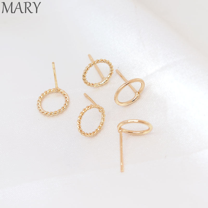 14K包金O形批花耳钉手工diy耳饰配件自制耳环材料纯银耳针配饰,饰品/流行首饰/时尚饰品新,其他DIY饰品配件,淘宝优惠券,粉丝福利购,淘宝优惠卷