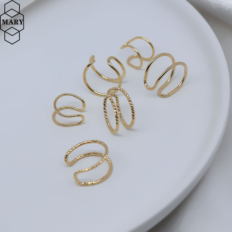 14K包金光面双层耳骨夹手工diy耳饰配件批花双股耳夹耳环首饰材料,饰品/流行首饰/时尚饰品新,其他DIY饰品配件,淘宝优惠券,粉丝福利购,淘宝优惠卷