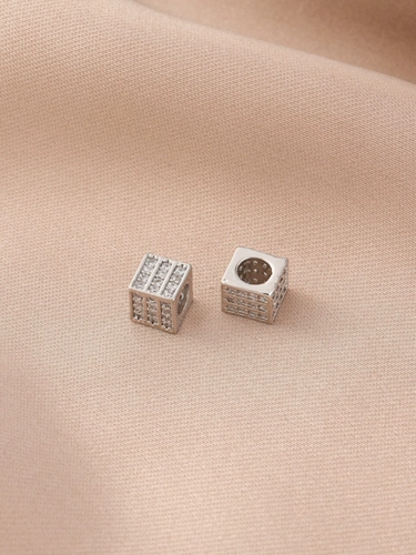 Медный платиновый квадратный браслет ручной работы, колесо из жемчуга, ожерелье, бусины, DIY