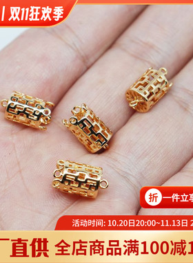 diy真金镂空手工耳饰吊坠