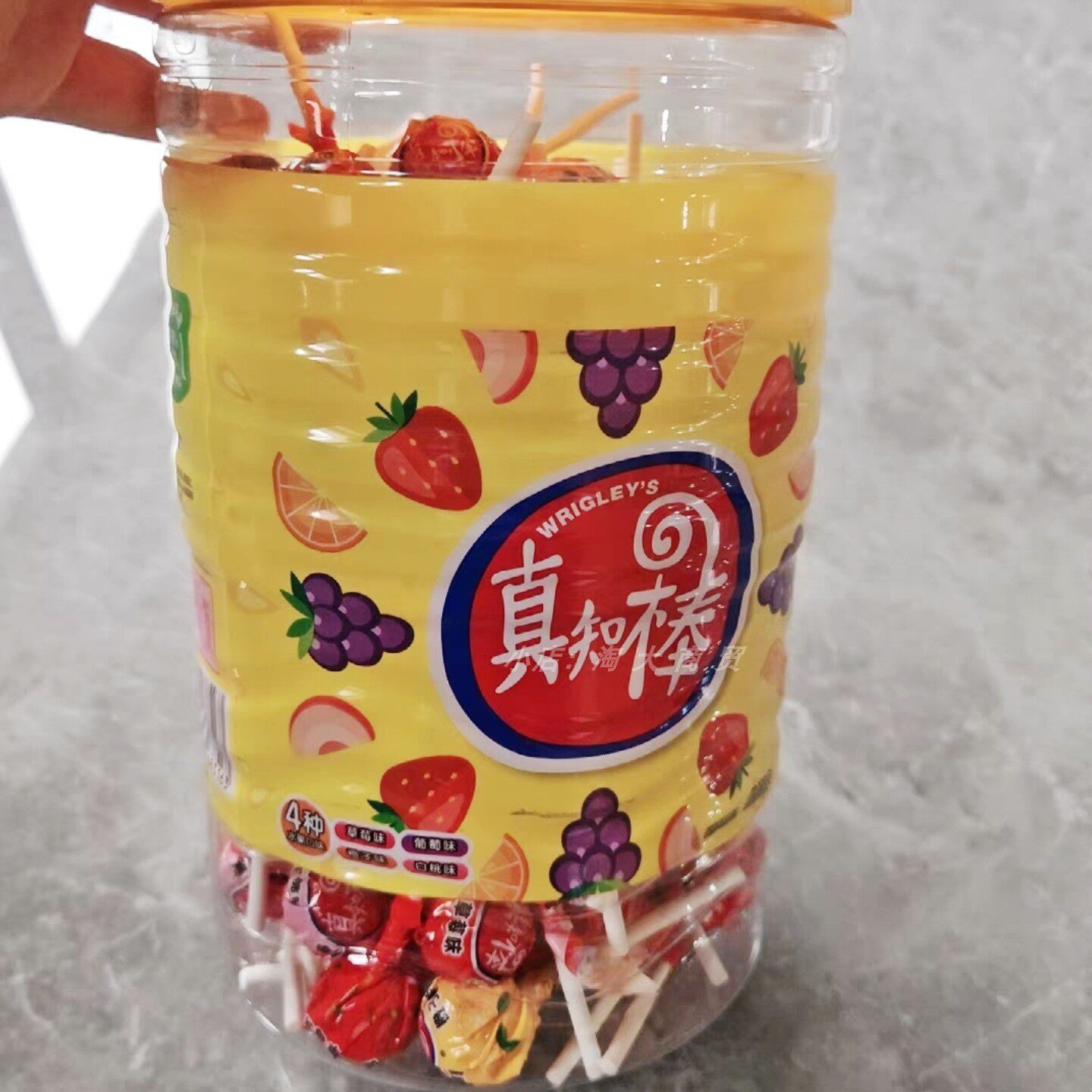 真知棒多口味混合棒棒糖972g零食