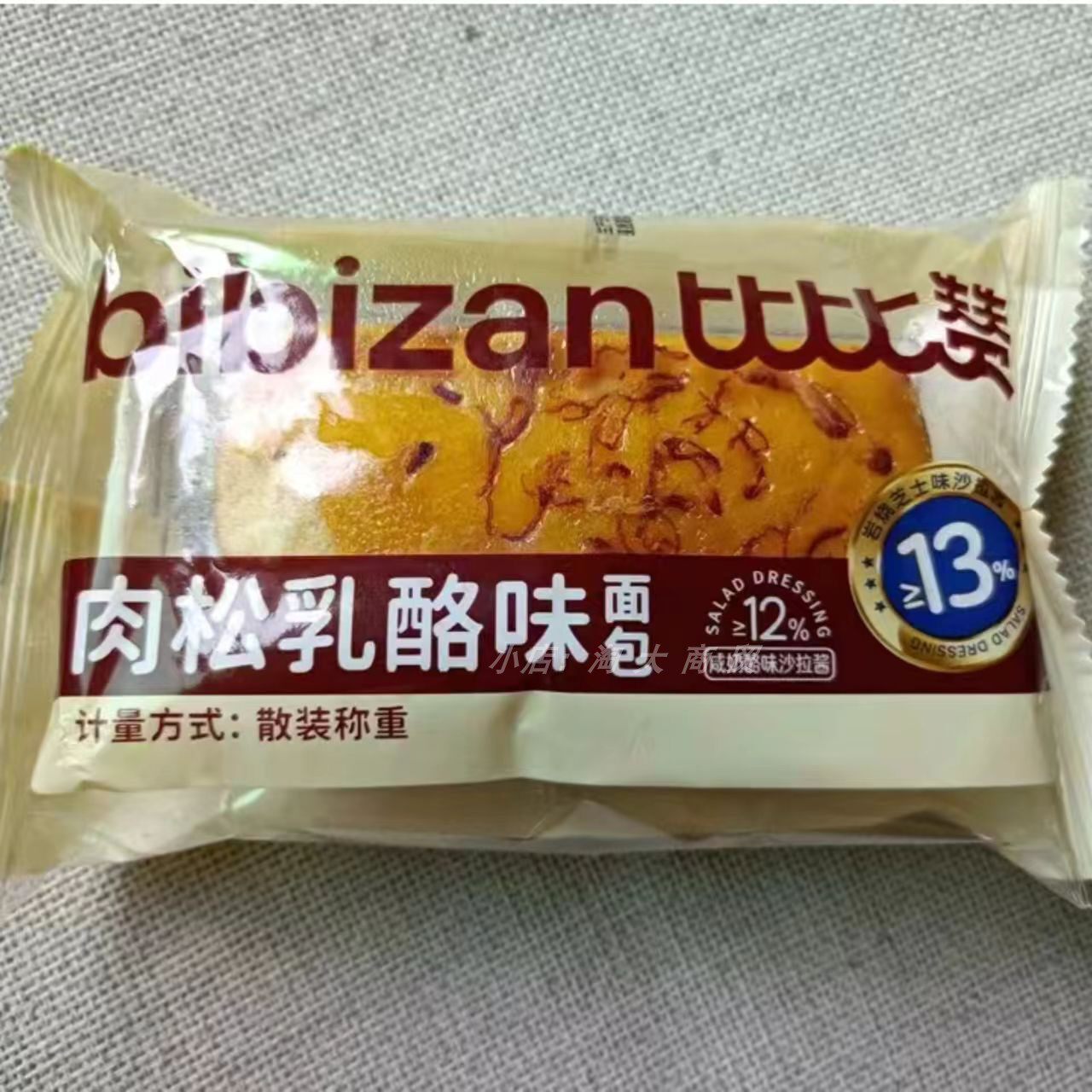 比比赞肉松乳酪味面包早餐代餐