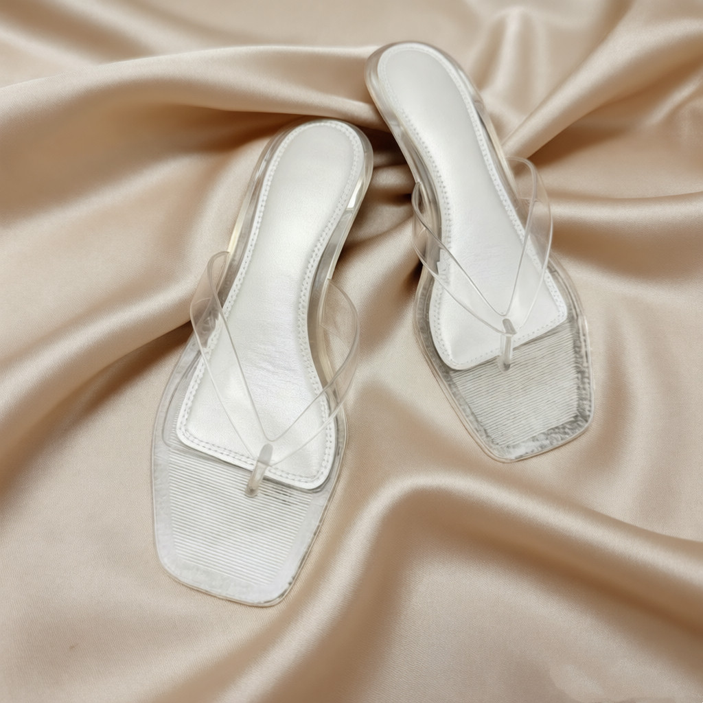 2026春夏季新款透明水晶小高跟凉鞋女外穿中跟夹脚露趾人字果冻鞋,女鞋,时装凉鞋,淘宝优惠券,粉丝福利购,淘宝优惠卷