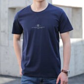 男打底衫 JPDUN旗舰店男式 T恤宽松运动大码 纯色半袖 夏装 圆领短袖