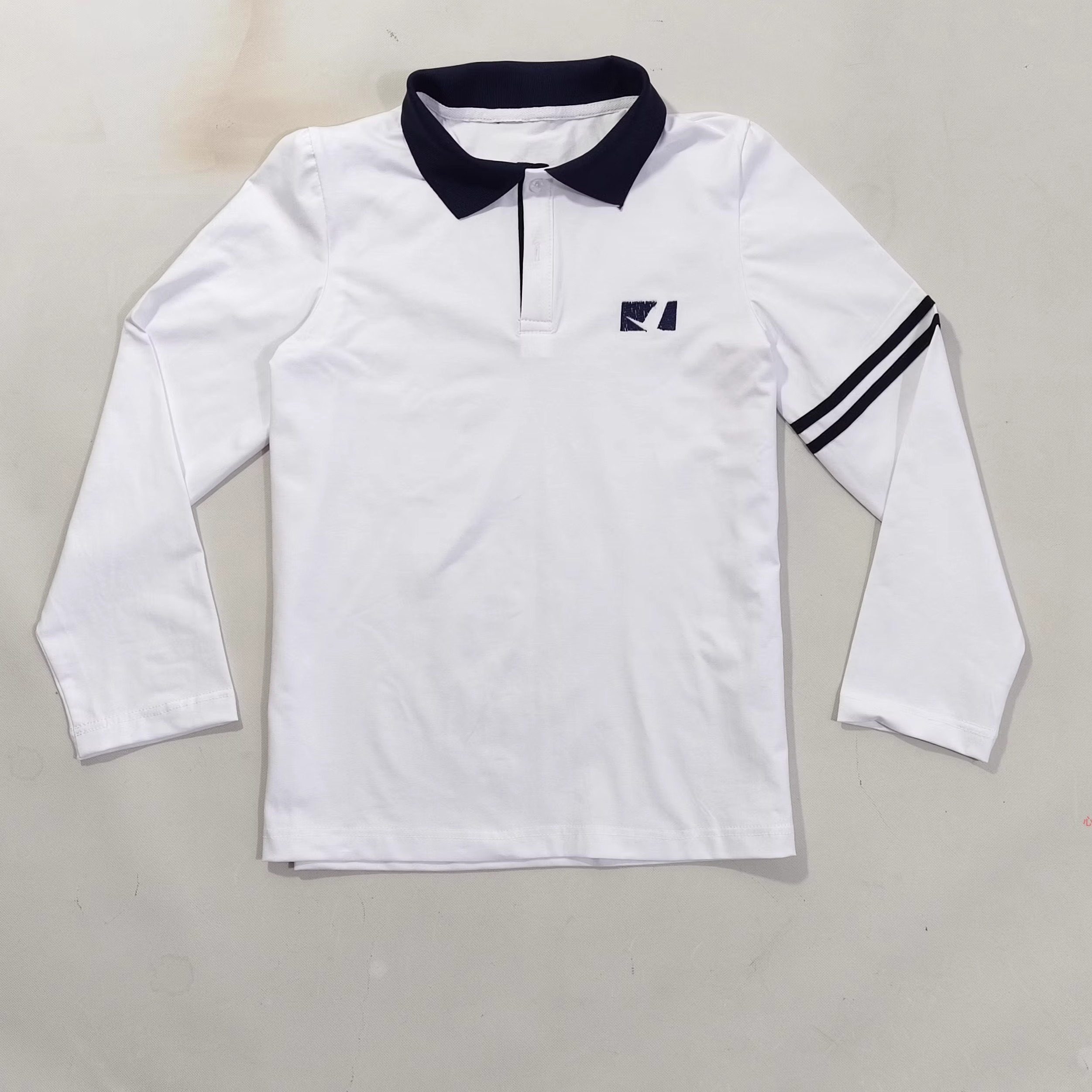 夏季短袖 藏蓝色短袖春秋白色长袖藏蓝色长裤男女学生校服仿制