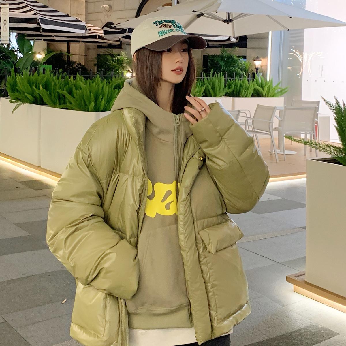2025新款羽绒服男女同款假两件连帽休闲外套2413A-P258，男装羽绒服，星座503-3（原B356）
