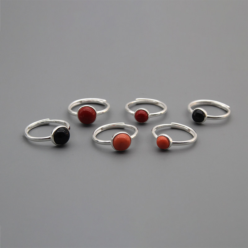 民族风小巧简约女款青海藏族指环