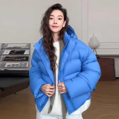 【年末清仓】蓝90白鸭绒羽绒服女