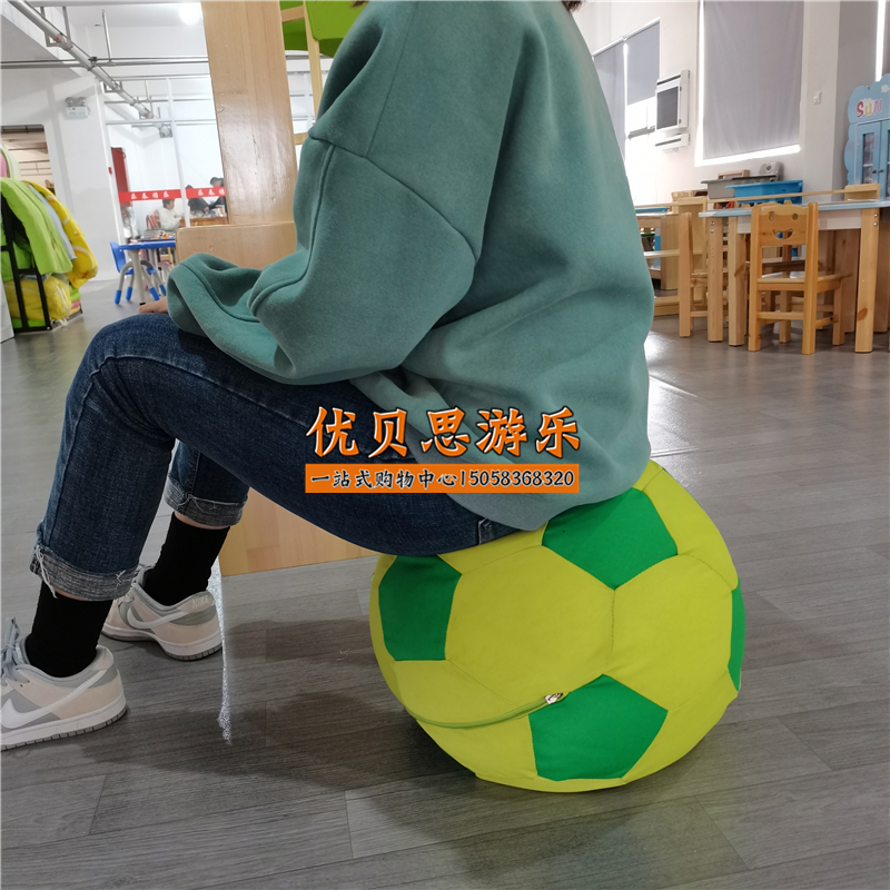 早教中心幼儿宝宝软体充气沙发足球沙发小凳子幼儿园卡通小椅子