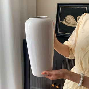 可水培水养景德镇陶瓷花瓶家居样板间餐厅书房桌面电视柜摆件花器