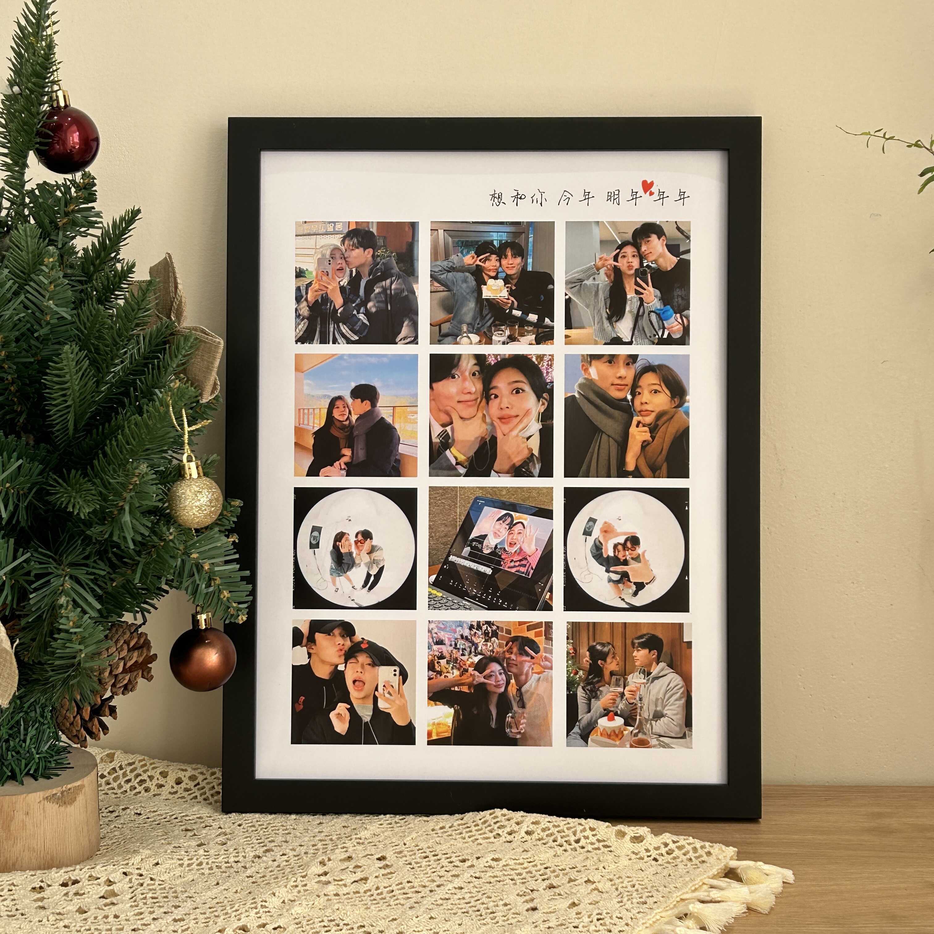 木质相框摆台洗照片定制