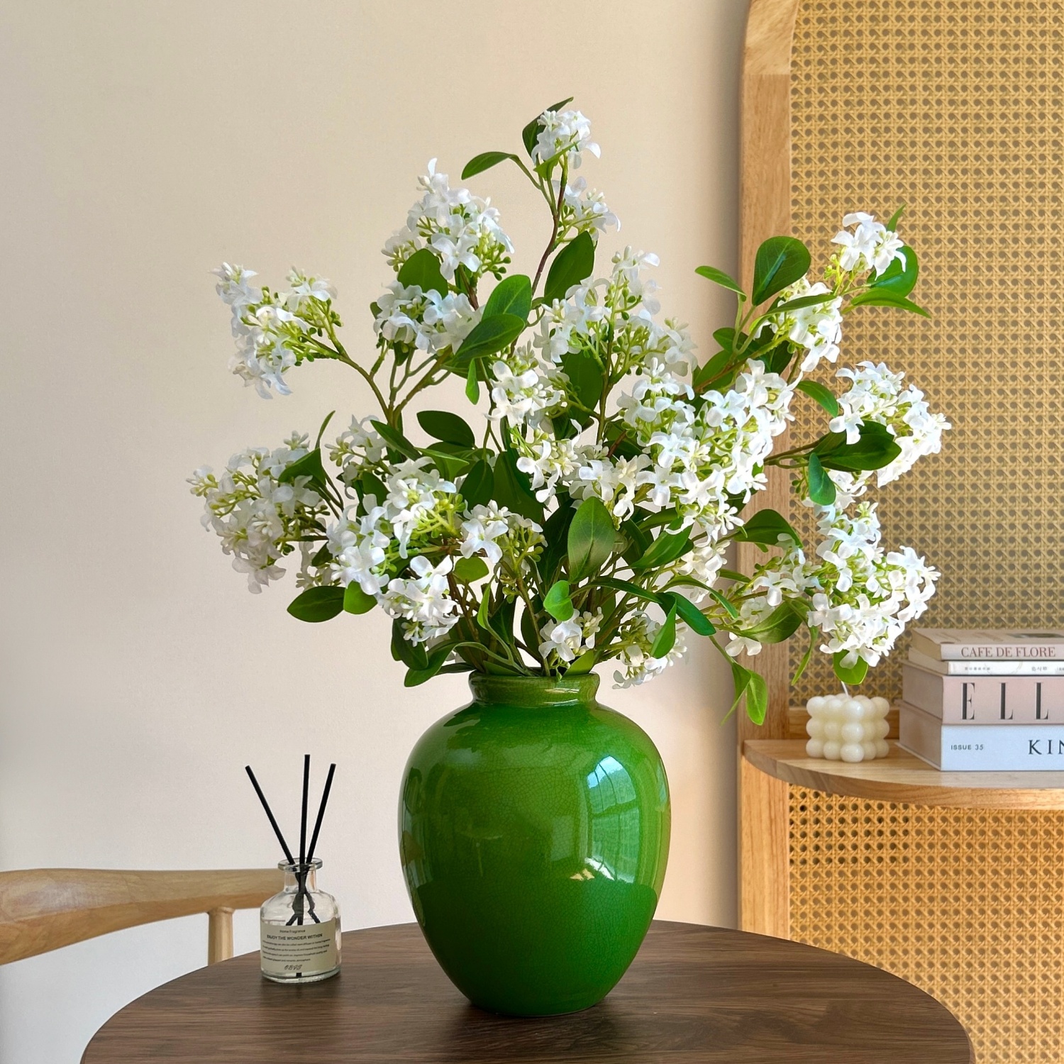 高档千里香仿真花软装摆件装饰品