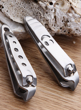 不锈钢沙光斜口指甲剪 家用小号斜口指甲钳死皮剪修甲剪 美甲用具