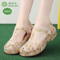 VEBLEN Тапочки в стиле Crocs, пляжная обувь на платформе, нескользящие мюли для школьников и студентов, модные босоножки, в корейском стиле