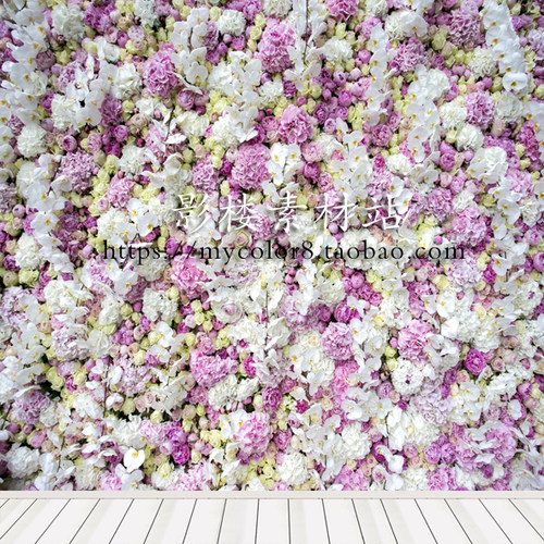 mycolor8 婚纱影楼摄影 花墙 儿童 拍摄背景 图片素材19-268