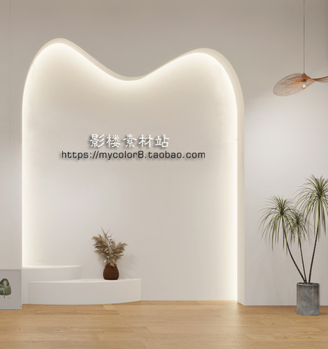 mycolor8影楼摄影网红主3D直播间背景 壁纸壁画素材大图23-020