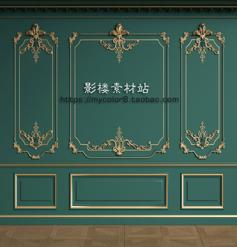 3D婚纱影楼摄影背景 直播间背景 壁纸壁画素材大图背景墙23-303