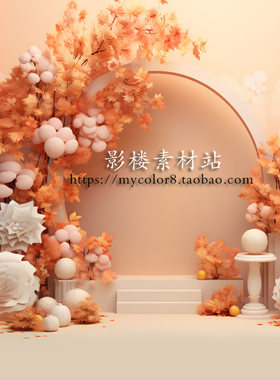 婚纱影楼摄影背景 3D 婚庆婚礼背景 壁纸壁画高清素材大图24-68