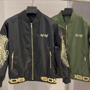 棒球男女绣花情侣款 金线刺绣款 休闲宽松夹克外套 BOY官方正品 BAD