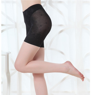 古今无痕高腰平脚五分裤 女27332 防走光塑身收腹提臀安全内裤