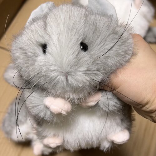 重工系列圆圆胖胖灰色龙猫手作陪伴礼物