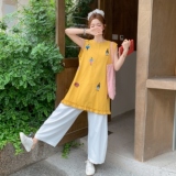 现货【新款】卡通刺绣阔腿裤套装2C200-7745-P175-K258，女装套装/套裙，2C200