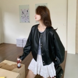 【出货】新款2C200-2603-P175-K288-超软蛋白皮短款皮衣，女装皮衣，2C200