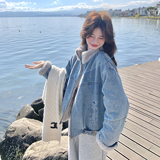 【新款】出货2C200-2561-P225-K338-加厚环保毛内衬牛仔外套，女装短外套，2C200