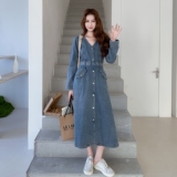 【】新款收腰牛仔连衣裙2C200-2502-P155-K228，女装连衣裙，2C200